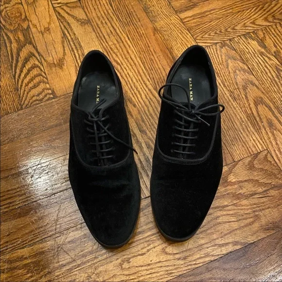 NWT Zara men velvet lace up shoes - Picture 2 of 5